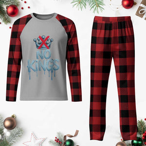 No Kings Abolish ICE Plaid Pajama Set Anti Authoritarian Protest TS12 Buffalo Plaid Print Your Wear