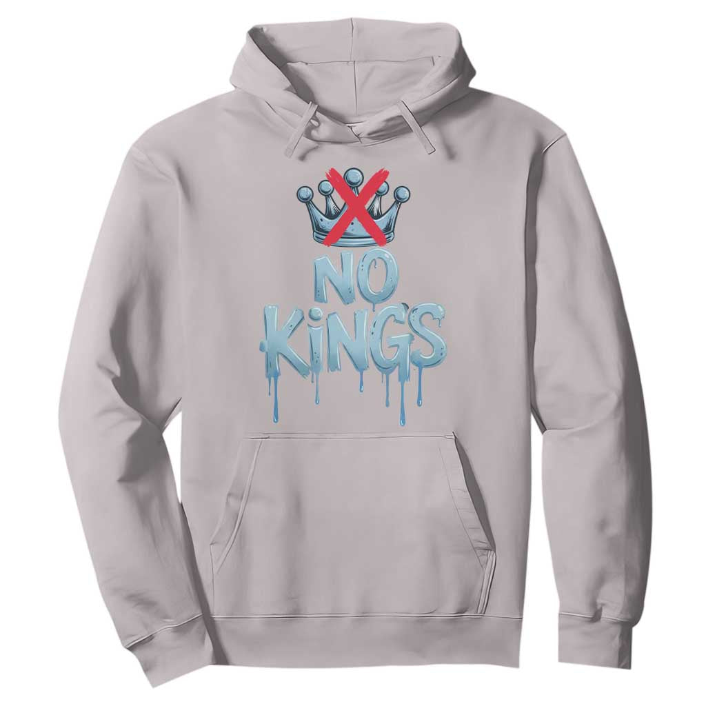 No Kings Abolish ICE Hoodie Anti Authoritarian Protest TS12 Ice Gray Print Your Wear