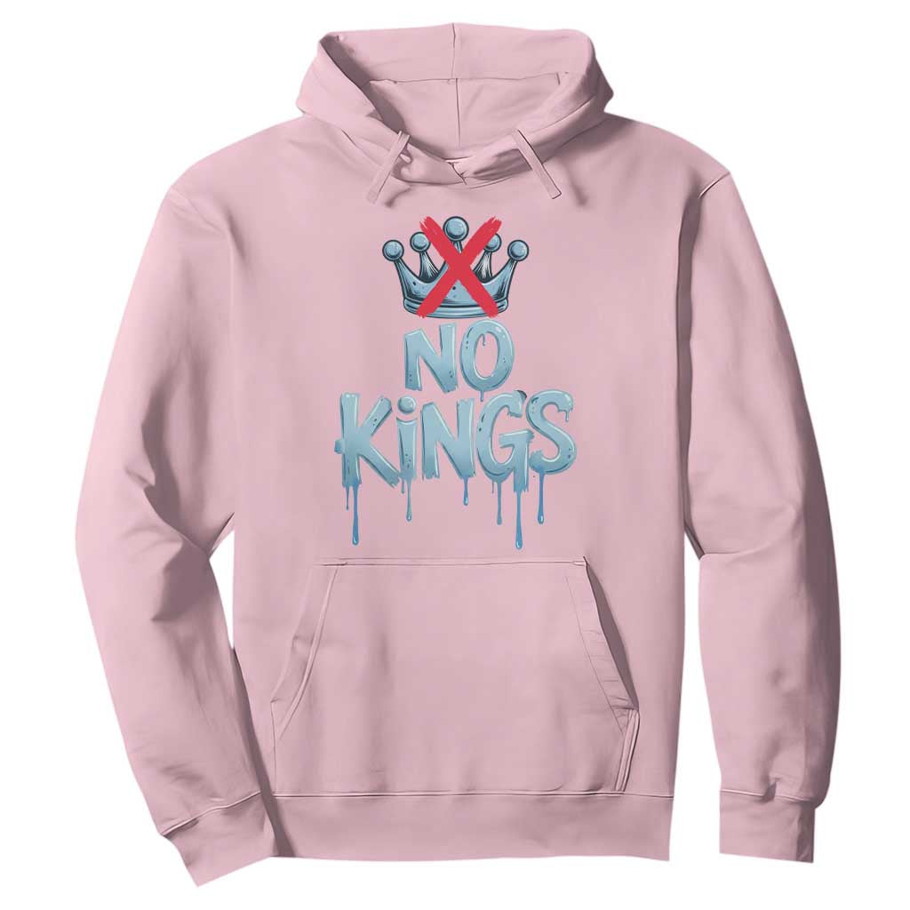 No Kings Abolish ICE Hoodie Anti Authoritarian Protest TS12 Light Pink Print Your Wear