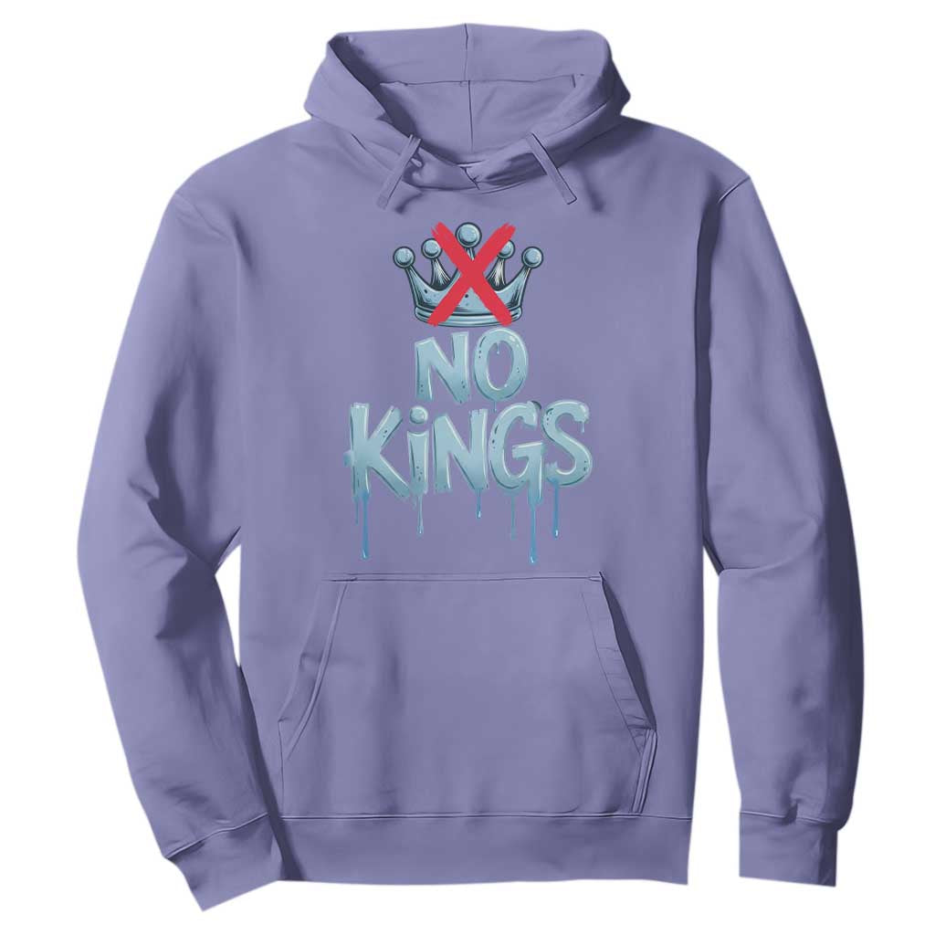 No Kings Abolish ICE Hoodie Anti Authoritarian Protest TS12 Violet Print Your Wear