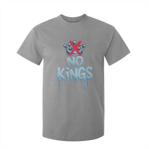 No Kings Abolish ICE T Shirt For Kid Anti Authoritarian Protest TS12 Sport Gray Print Your Wear