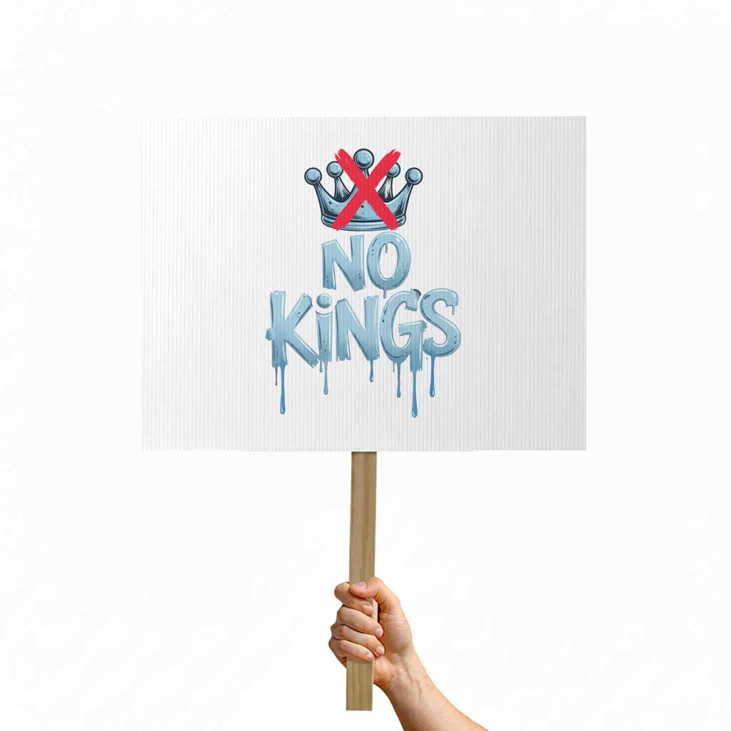 No Kings Abolish ICE Protest Sign Anti Authoritarian Protest TS12 Horizontal 18