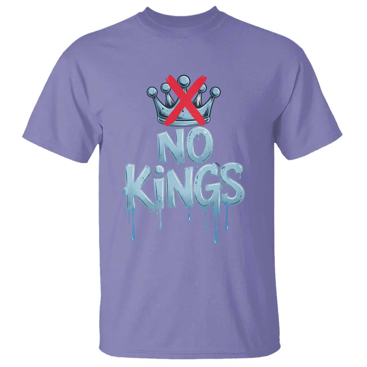 No Kings Abolish ICE T Shirt Anti Authoritarian Protest TS12 Violet Print Your Wear