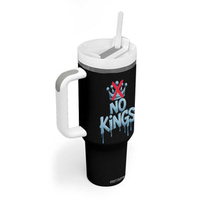No Kings Abolish ICE Tumbler With Handle Anti Authoritarian Protest TS12 Print Your Wear