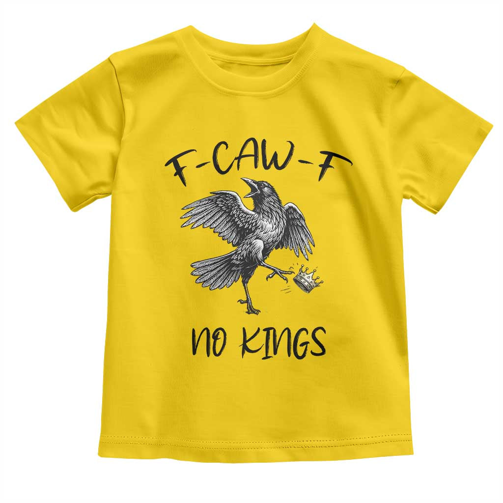 Funny Raven Kicking Crown No Kings Toddler T Shirt F Caw F TS12 Daisy Print Your Wear