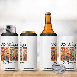 No Kings In America 4 in 1 Can Cooler Tumbler American Anti Authoritarian Protest TS12 Print Your Wear