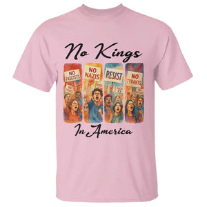 No Kings In America T Shirt American Anti Authoritarian Protest TS12 Light Pink Print Your Wear