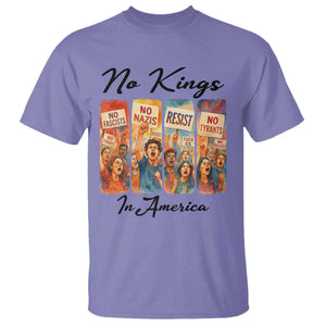 No Kings In America T Shirt American Anti Authoritarian Protest TS12 Violet Print Your Wear