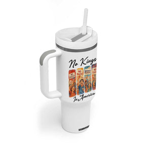 No Kings In America Tumbler With Handle American Anti Authoritarian Protest TS12 Print Your Wear