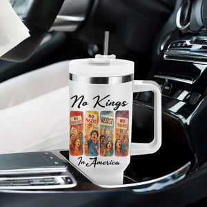 No Kings In America Tumbler With Handle American Anti Authoritarian Protest TS12 Print Your Wear