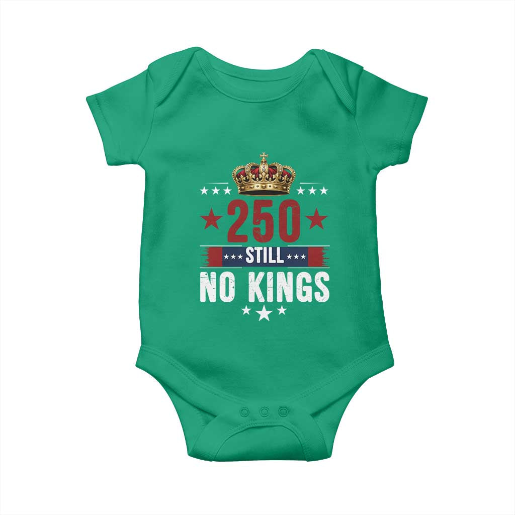 250 Still No Kings Baby Onesie American Patriot Freedom TS12 Irish Green Print Your Wear
