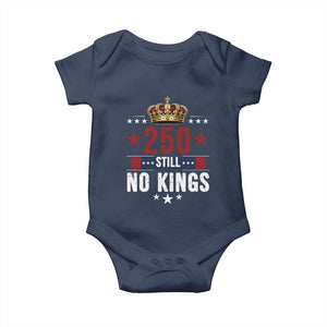 250 Still No Kings Baby Onesie American Patriot Freedom TS12 Navy Print Your Wear