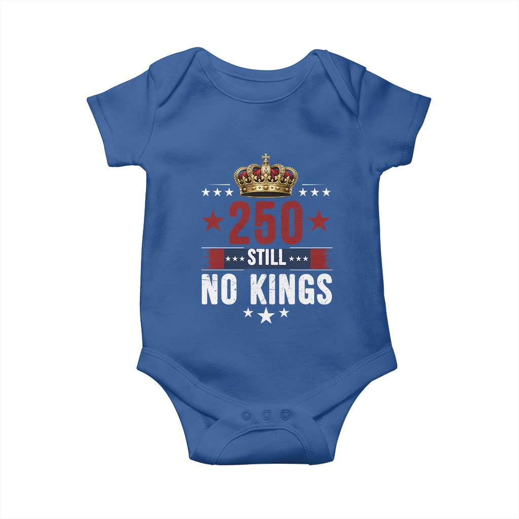 250 Still No Kings Baby Onesie American Patriot Freedom TS12 Royal Blue Print Your Wear