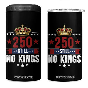 250 Still No Kings 4 in 1 Can Cooler Tumbler American Patriot Freedom TS12 One Size: 16 oz Black Print Your Wear