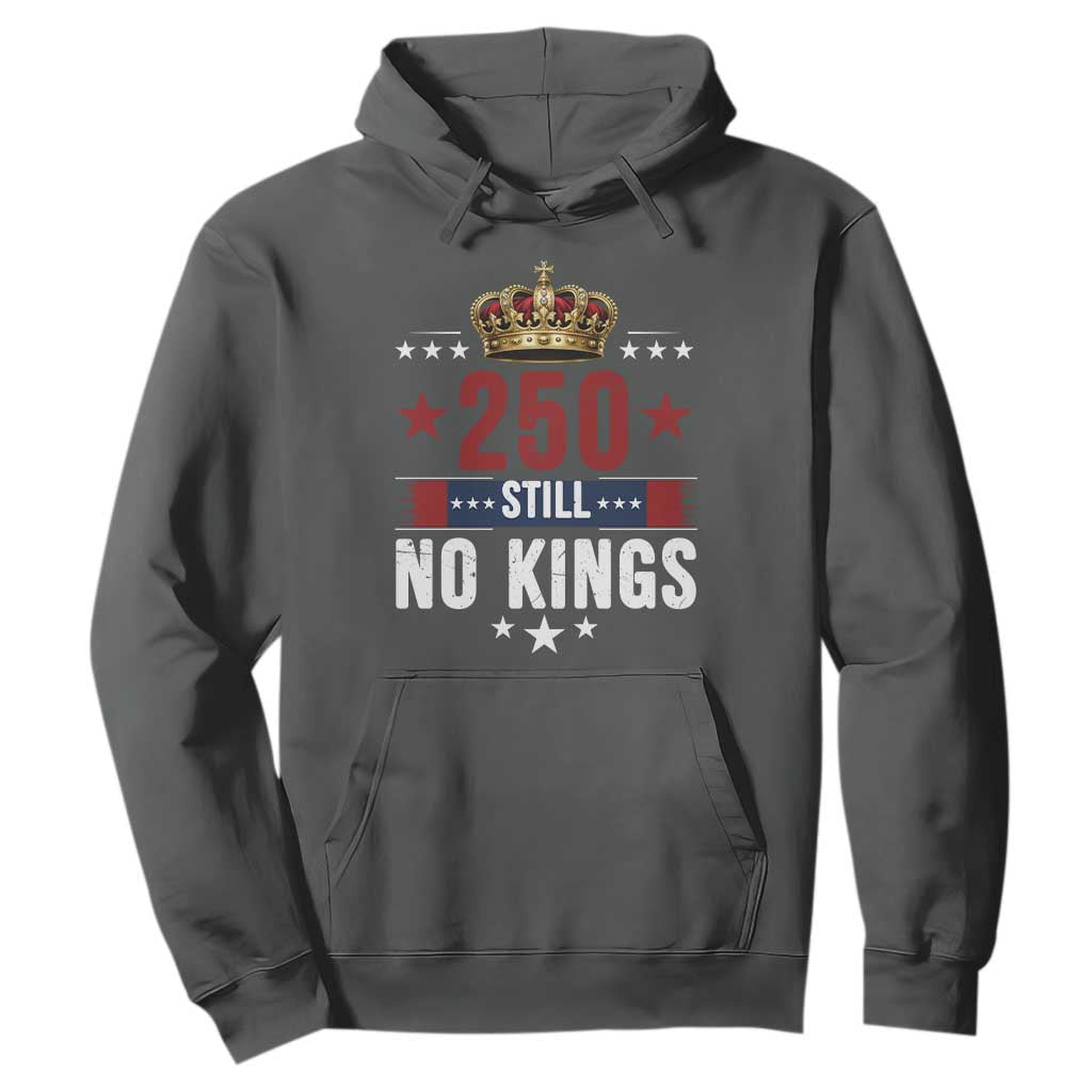 250 Still No Kings Hoodie American Patriot Freedom TS12 Dark Heather Print Your Wear