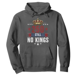 250 Still No Kings Hoodie American Patriot Freedom TS12 Dark Heather Print Your Wear