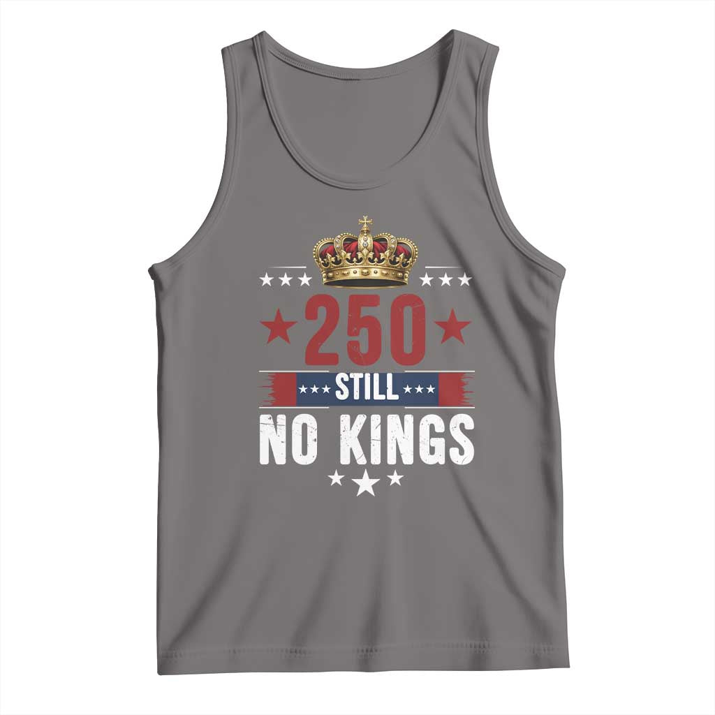 250 Still No Kings Tank Top American Patriot Freedom TS12 Deep Heather Print Your Wear
