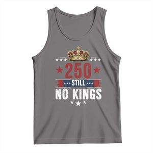 250 Still No Kings Tank Top American Patriot Freedom TS12 Deep Heather Print Your Wear