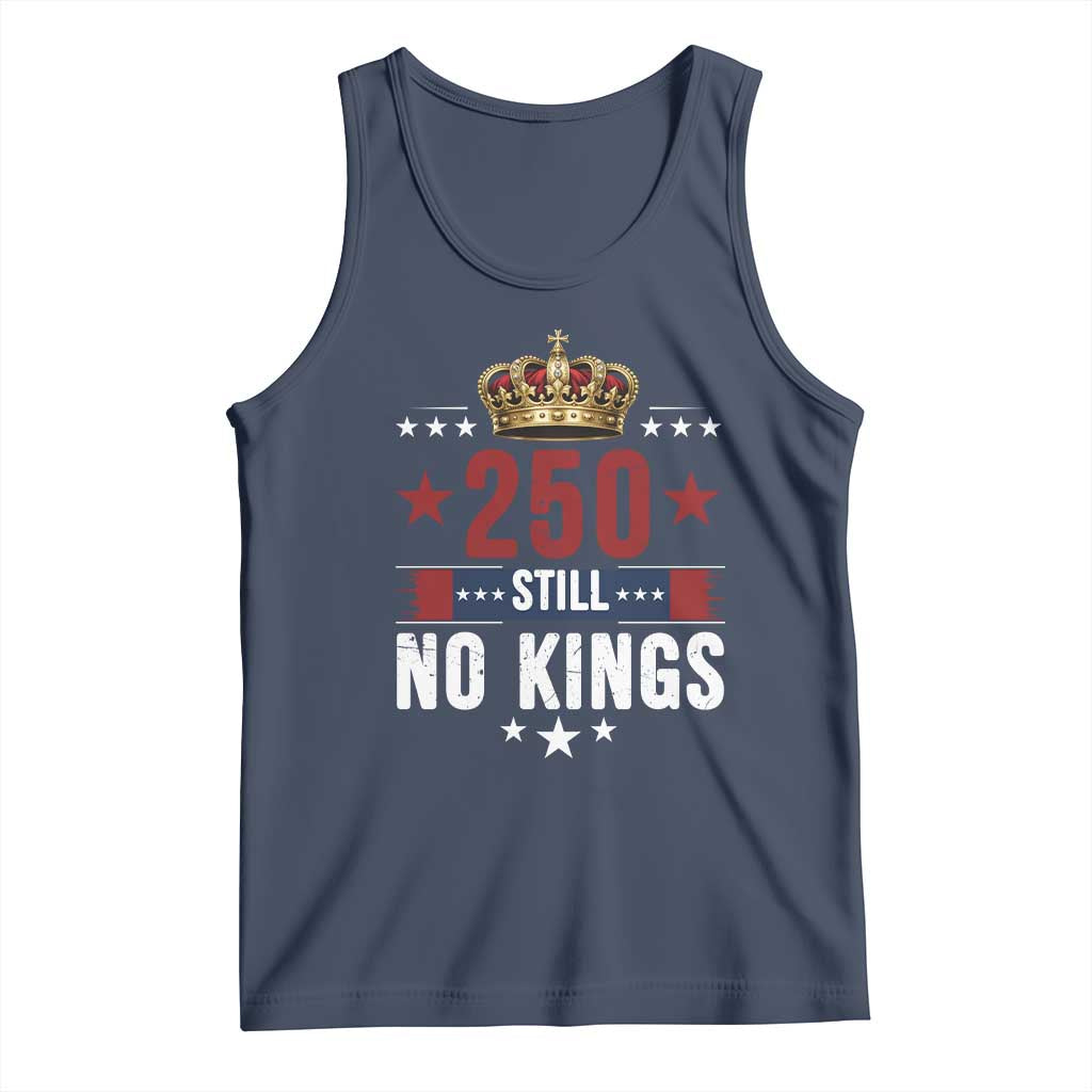 250 Still No Kings Tank Top American Patriot Freedom TS12 Navy Print Your Wear