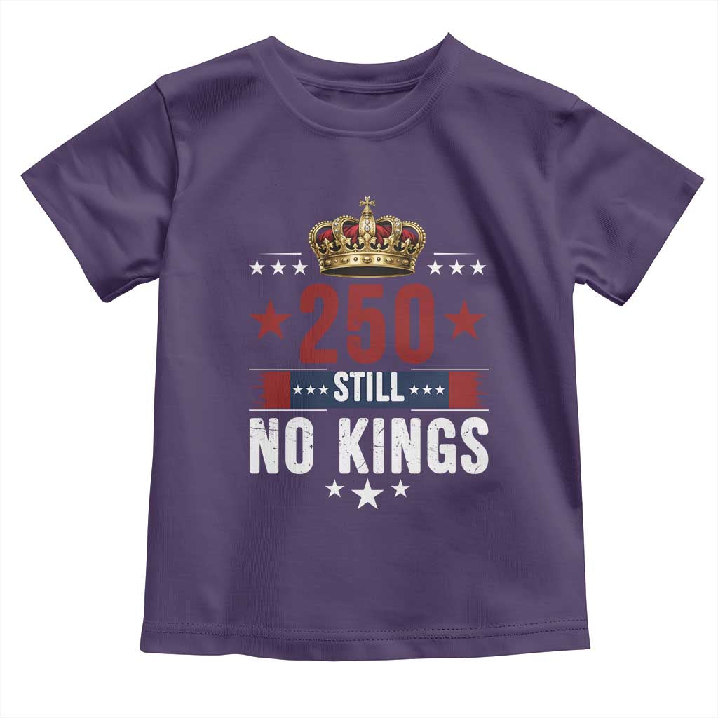 250 Still No Kings Toddler T Shirt American Patriot Freedom TS12 Purple Print Your Wear