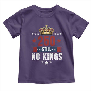 250 Still No Kings Toddler T Shirt American Patriot Freedom TS12 Purple Print Your Wear