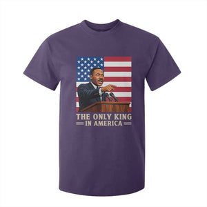 The Only King In America T Shirt For Kid Honoring Martin Luther King Jr TS12 Purple Print Your Wear