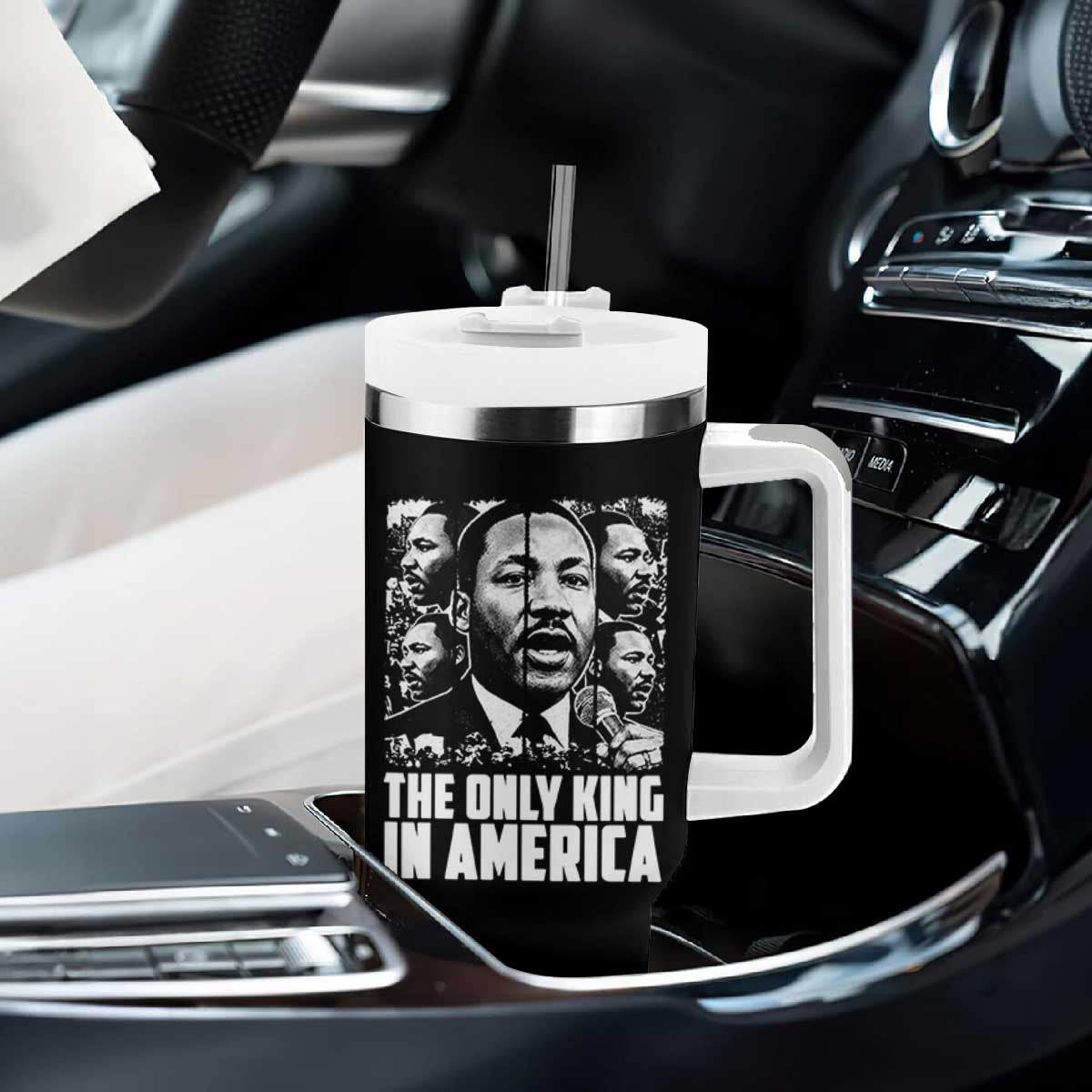 Legacy Of Martin Luther King Jr Tumbler With Handle The Only King In America TS12 Print Your Wear