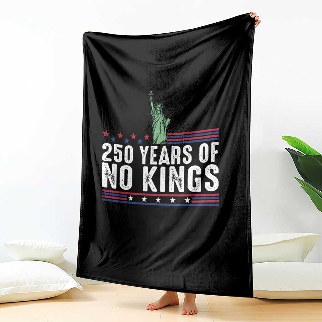250 Years Of No Kings Throw Blanket Statue Of Liberty Freedom Protest TS12 Print Your Wear