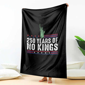 250 Years Of No Kings Throw Blanket Statue Of Liberty Freedom Protest TS12 Print Your Wear