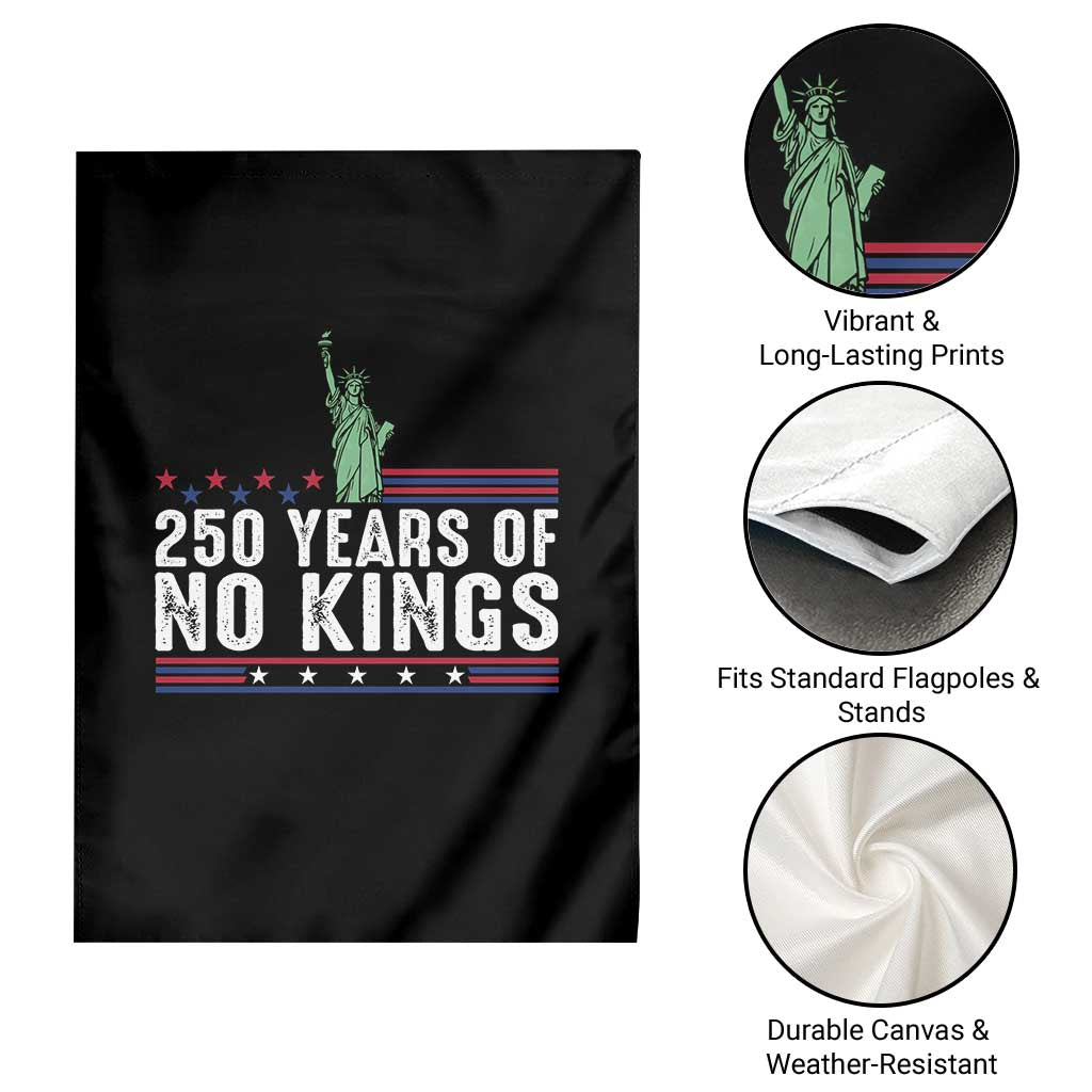 250 Years Of No Kings Garden Flag Statue Of Liberty Freedom Protest TS12 Print Your Wear