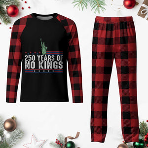 250 Years Of No Kings Plaid Pajama Set Statue Of Liberty Freedom Protest TS12 Buffalo Plaid Print Your Wear