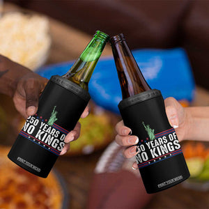 250 Years Of No Kings 4 in 1 Can Cooler Tumbler Statue Of Liberty Freedom Protest TS12 Print Your Wear