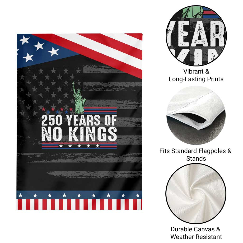 250 Years Of No Kings Garden Flag Statue Of Liberty Freedom Protest TS12 Print Your Wear
