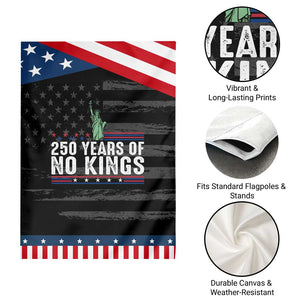 250 Years Of No Kings Garden Flag Statue Of Liberty Freedom Protest TS12 Print Your Wear