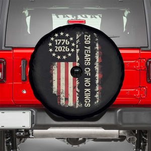 250 Years Of No Kings Spare Tire Cover Vintage American Flag TS12 Black Print Your Wear