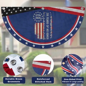 250 Years Of No Kings Patriotic Fan Flag Vintage American Flag