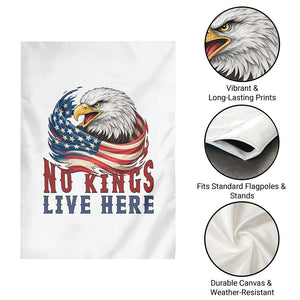 No Kings Live Here Garden Flag Patriotic American Eagle TS12 Print Your Wear