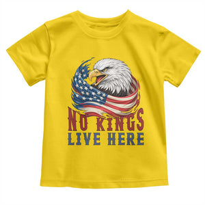 No Kings Live Here Toddler T Shirt Patriotic American Eagle TS12 Daisy Print Your Wear