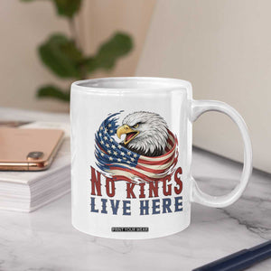 No Kings Live Here Coffee Mug Patriotic American Eagle TS12 Print Your Wear