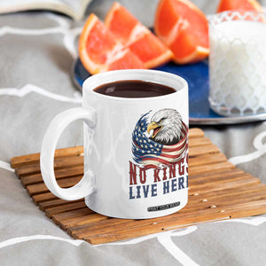 No Kings Live Here Coffee Mug Patriotic American Eagle TS12 Print Your Wear