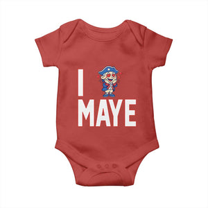 I Love Maye Baby Onesie Funny QB Sport Fan TS12 Red Print Your Wear