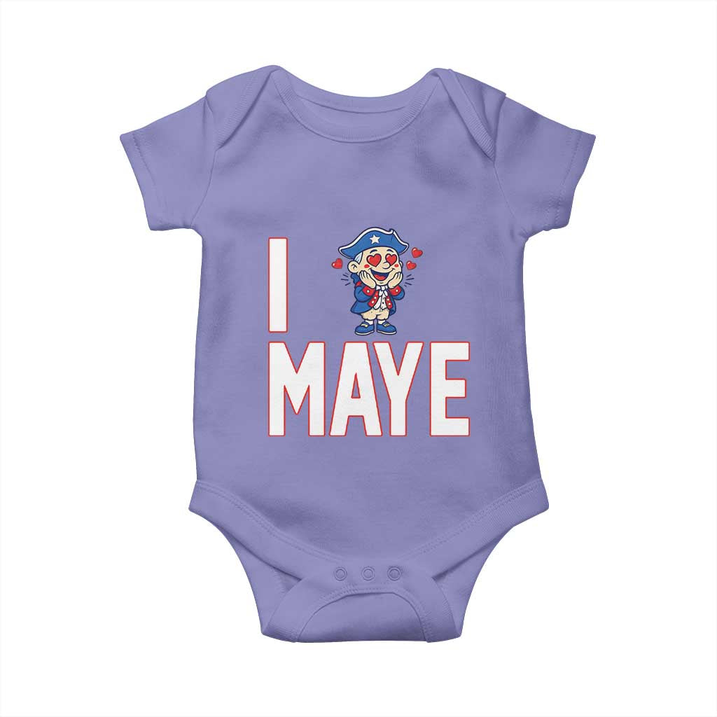 I Love Maye Baby Onesie Funny QB Sport Fan TS12 Violet Print Your Wear