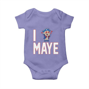 I Love Maye Baby Onesie Funny QB Sport Fan TS12 Violet Print Your Wear