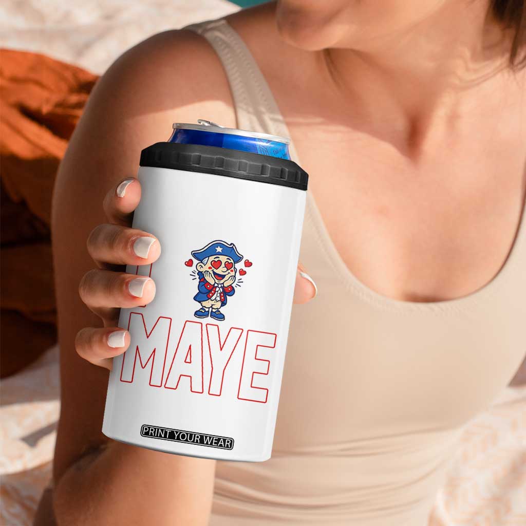 I Love Maye 4 in 1 Can Cooler Tumbler Funny QB Sport Fan TS12 Print Your Wear