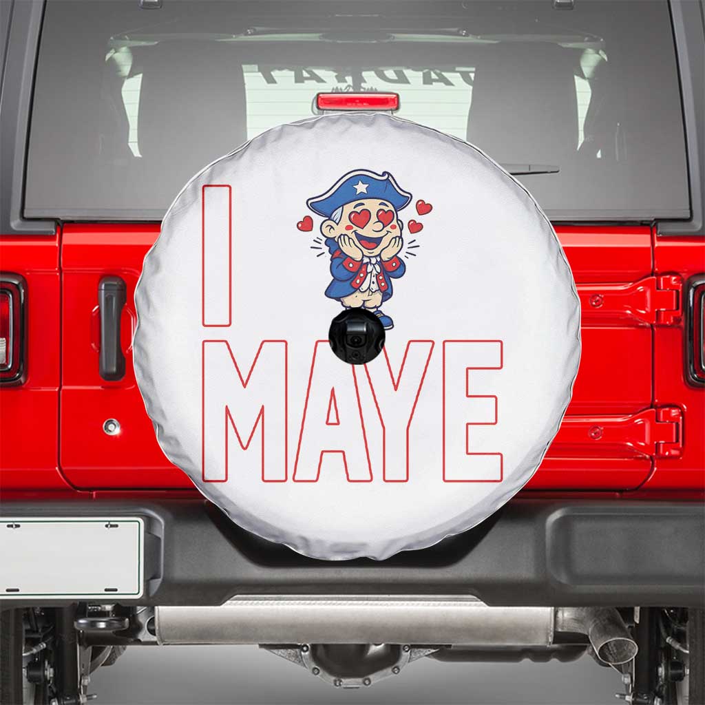 I Love Maye Spare Tire Cover Funny QB Sport Fan TS12 Black Print Your Wear