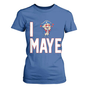 I Love Maye T Shirt For Women Funny QB Sport Fan TS12 Royal Blue Print Your Wear