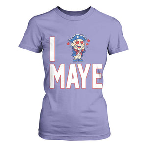 I Love Maye T Shirt For Women Funny QB Sport Fan TS12 Violet Print Your Wear