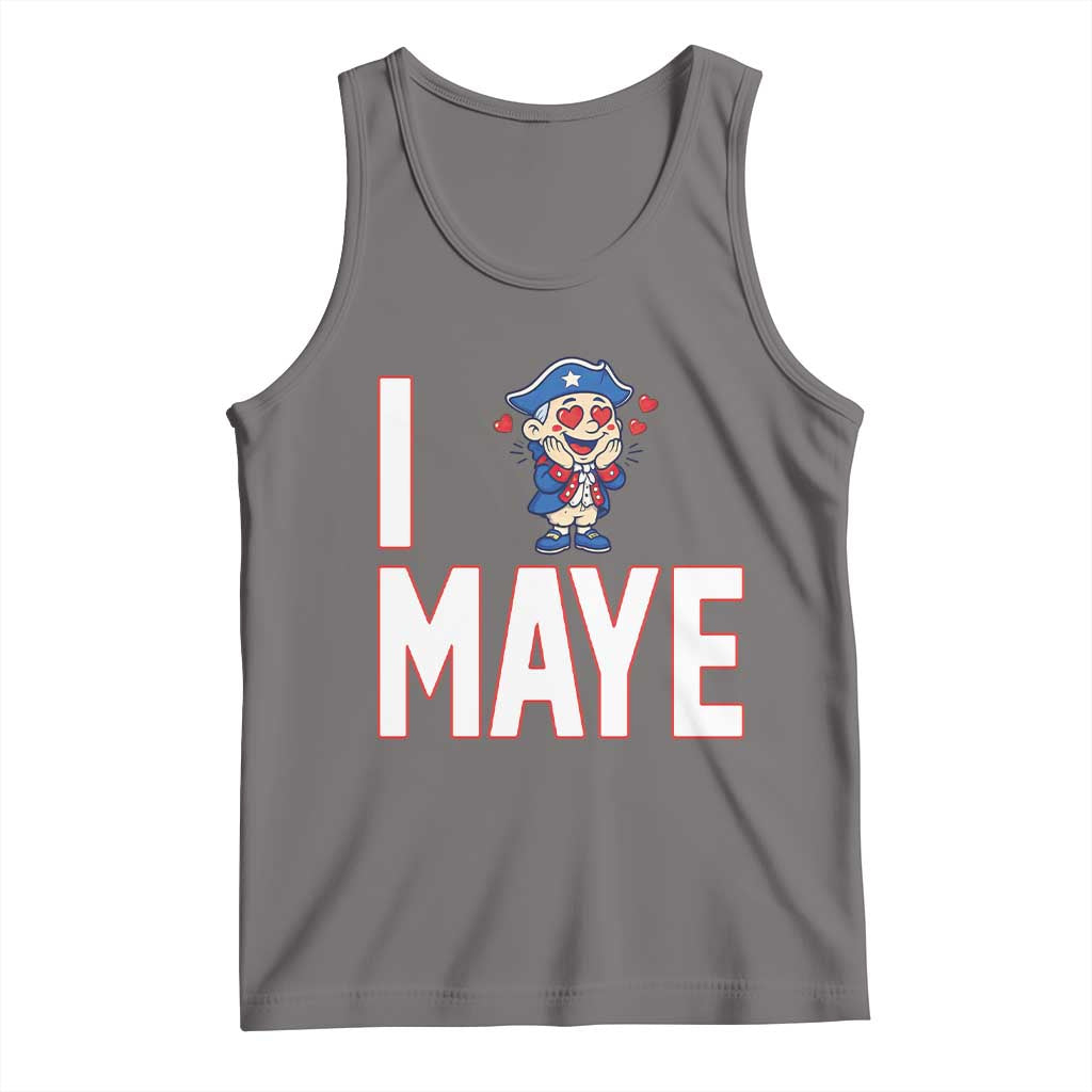 I Love Maye Tank Top Funny QB Sport Fan TS12 Deep Heather Print Your Wear