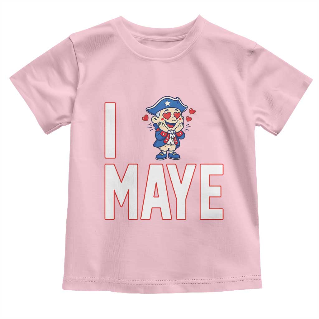 I Love Maye Toddler T Shirt Funny QB Sport Fan TS12 Light Pink Print Your Wear