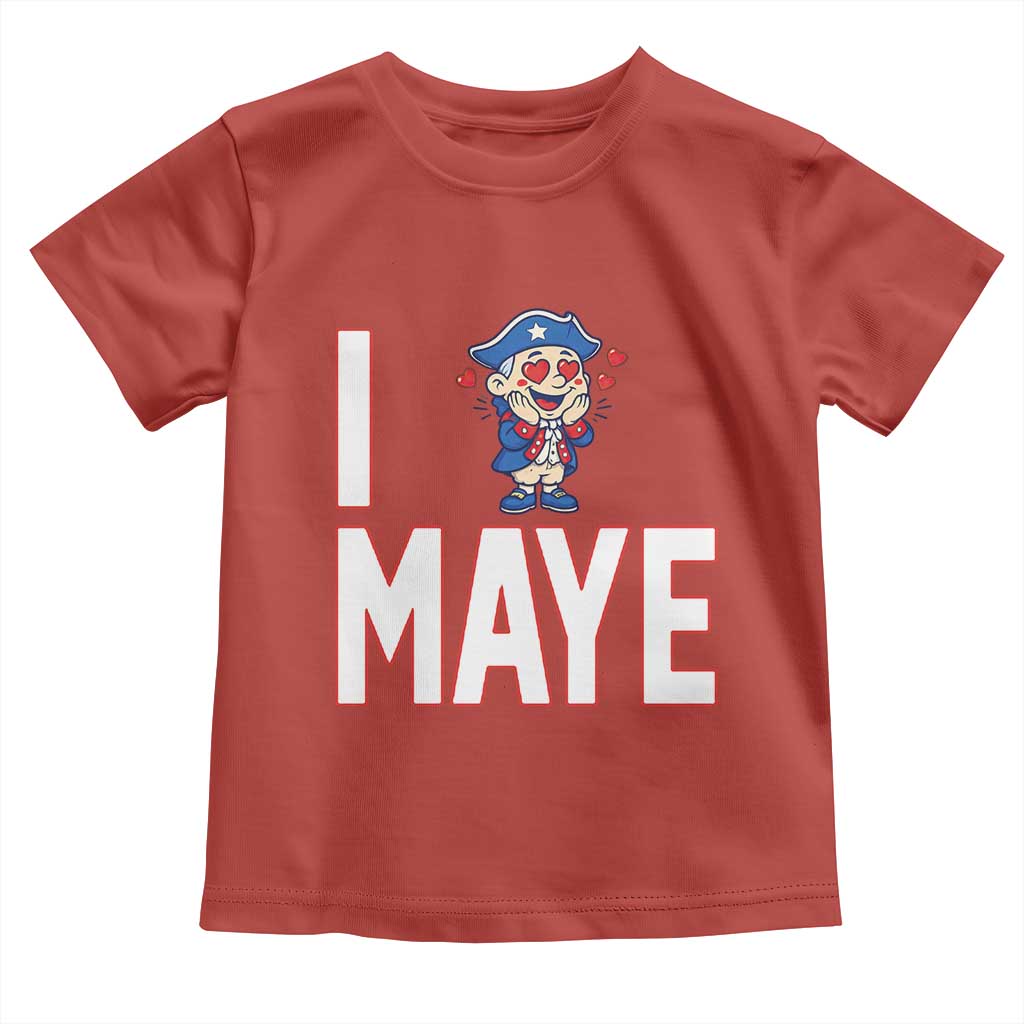 I Love Maye Toddler T Shirt Funny QB Sport Fan TS12 Red Print Your Wear